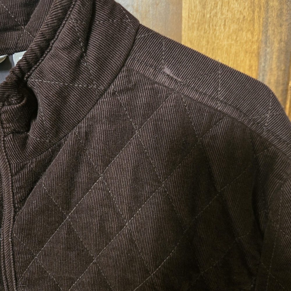 Croft & Barrow Quilted Brown Jacket, L (PTP=21.5") - Picture 8 of 8